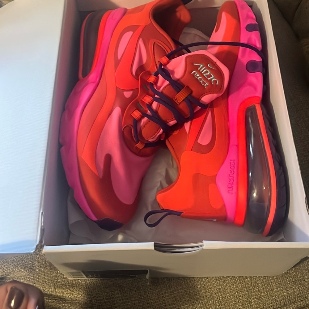 Nike Red and Pink Athletic Shoes